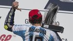 Foto: Mengingat Argentina 2015, Saat Marquez Jatuh Usai Duel vs Rossi