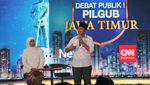 Foto: Gaya Cagub-Cawagub Jatim Saat Debat di Atas Panggung