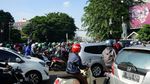 Foto: Uji Coba Underpass, Lalin Kawasan Matraman Macet Parah
