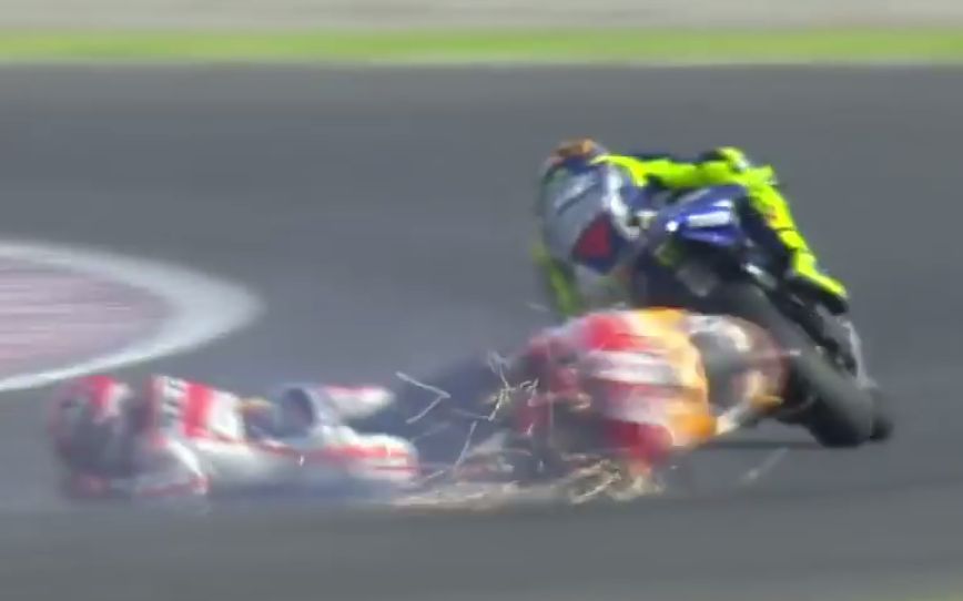 MotoGP Argentina 2015, Rossi vs Marquez
