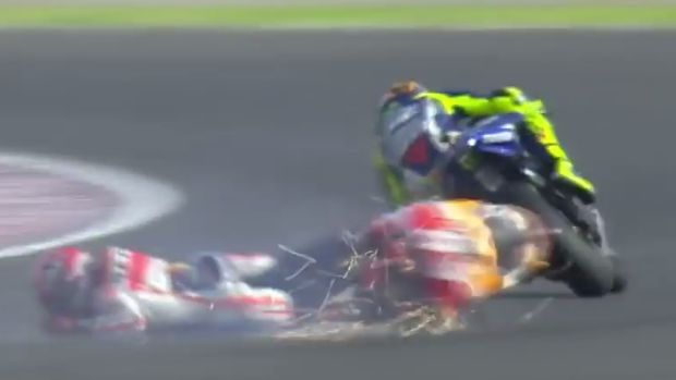 MotoGP Argentina 2015, Rossi vs Marquez