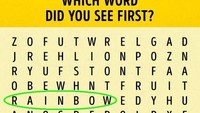 Jika kata RAINBOW adalah kata yang pertama kamu lihat, maka kamu orang tidak merasa nyaman dengan perubahan. Tapi banyak orang yang merasa kamu adalah orang yang baik, pembawaan tenang, dan percaya diri, serta dapat diandalkan. (Foto: Brightside)