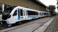 Begini penampakan kerennya LRT buatan Madiun yang akan dioperasikan di Palembang, Sumatera Selatan. Dok. PT INKA (Persero).