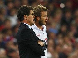 Sementara Beckham pernah ditempa Capello baik di Real Madrid dan Timnas Inggris. (Foto: Ryan Pierse/Getty Images)