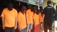 Lima pelaku sudah ditangkap dan satu orang jadi buron.
