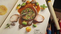 Inspirasinya datang dari berbagai tempat yang Brown kunjungi, dari hidangan yang disukainya, hingga dari pengalamannya berkerja sebagai seorang chef. Foto: Instagram @wbrown34