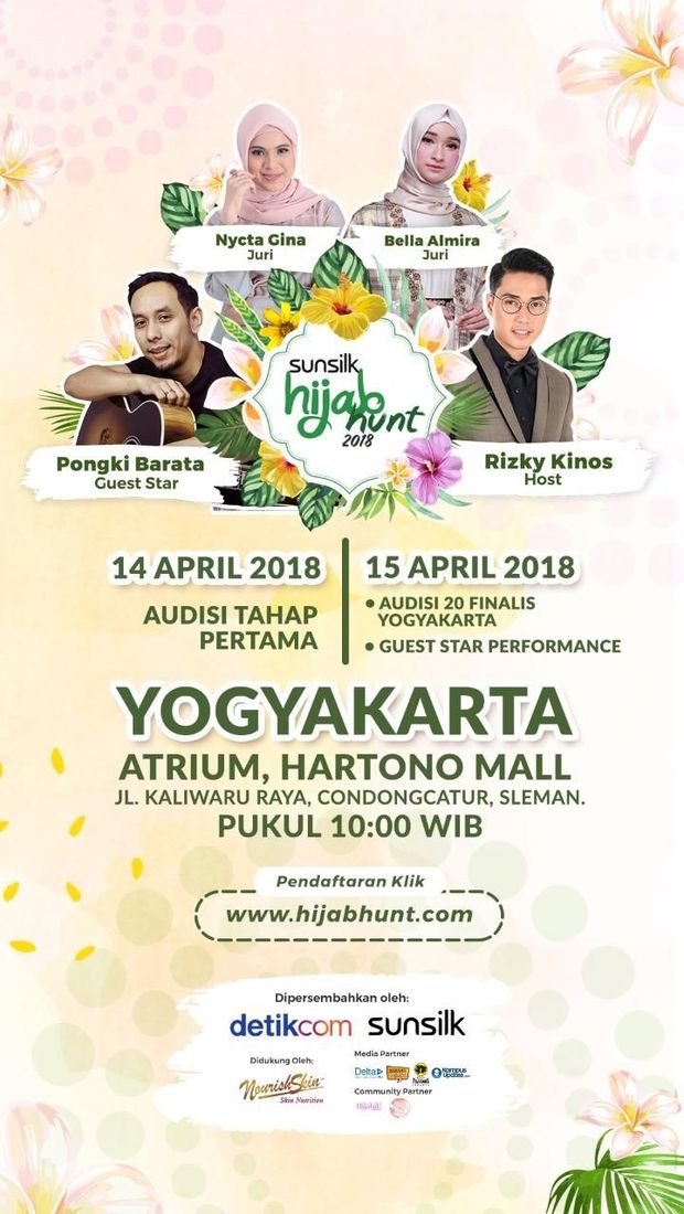 Ada Bintang Tamu Spesial di Audisi Sunsilk Hijab Hunt 2018 Yogyakarta