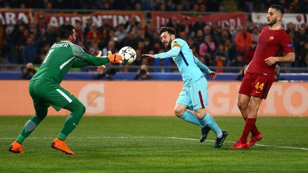 Lionel Messi gagal membawa Barcelona lolos ke semifinal Liga Champions.