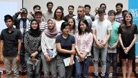 Director Corporate Affairs and Corporate Communication Michelin Indonesia Nora Guitet tengah berbincang usai menjadi pembicara dalam talkshow di acara French Day 2018 di Kampus Anggrek, Universitas Binus, Jakarta, Senin (9/10). Foto: dok. Michelin