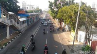 Ini potret lalu lintas dari arah Duren Tiga ke perempatan Mampang yang dijepret pukul 08.47 WIB (Foto: Samsudhuha Wildansyah/detikcom)
