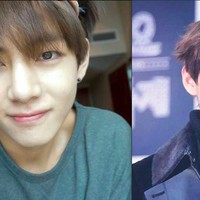 V BTS memang manis tanpa makeup. Tapi saat wajah dirias dengan eyeliner, wajahnya yang proposional tampak semakin menawan. Foto: Istimewa