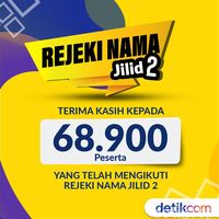 Ini Daftar Pemenang Rejeki Nama Jilid II, Kamu Kah Salah Satunya?