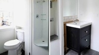Di dalamnya ada tempat tidur sofa, perapian listrik, meja dan kursi antik di sudut kecil di bawah jendela. Istimewa/Inhabitat.