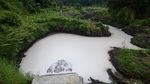 Penampakan Sungai Citarum yang Tercemar Limbah Industri