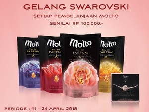 Jangan Ketinggalan, Beli Pewangi Pakaian Bisa Dapat Gelang Swarovski