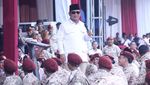 Aksi Prabowo di Rakornas Gerindra: Berkuda hingga Telanjang Dada