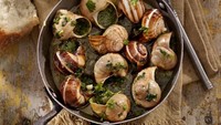 Bekicot yang memiliki nama populer escargot, merupakan sajian khas Perancis yang digemari oleh banyak orang. Biasanya di makan secara mentah. Harganya bisa mencapai Rp. 1,3 juta per porsi. Foto: Istimewa/iStock