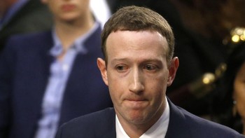 Di hadapan para senator, Mark kembali menyampaikan permintaan maaf dan mengakui kesalahannya. Foto: Reuters