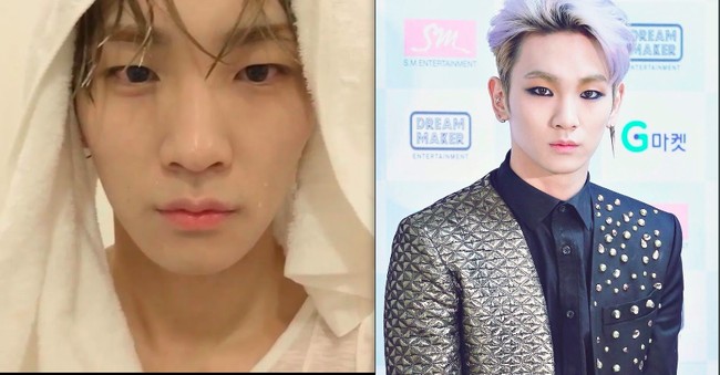 Eyeliner dan lensa kontak berwarna sepertinya wajib diterapkan para idol pria saat manggung dan menghadiri acara. Key Shinee adalah salah satu yang sering menerapkannya. Foto: Istimewa