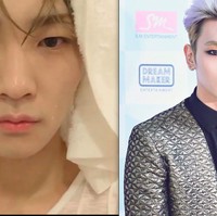 Eyeliner dan lensa kontak berwarna sepertinya wajib diterapkan para idol pria saat manggung dan menghadiri acara. Key Shinee adalah salah satu yang sering menerapkannya. Foto: Istimewa
