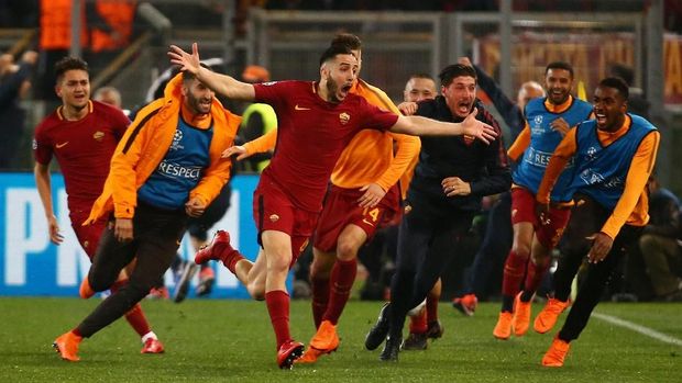 AS Roma lebih dulu akan melakoni laga tandang melawan Liverpool di Stadion Anfield.