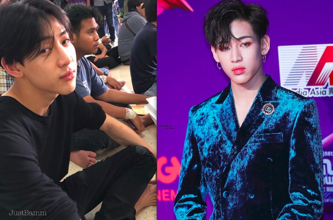 Beberapa waktu lalu Bambam GOT7 pulang kampung ke Thailand untuk mengambil undian wajib militer. Penampilannya saat itu yang tanpa makeup berbeda ketika di panggung. Foto: Istimewa