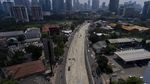 Penampakan Lancarnya Underpass Mampang dari Ketinggian