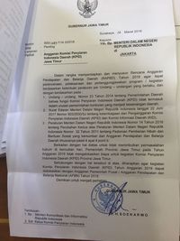 Surat yang membuat pemerintah daerah tak ingin biayai KPID.