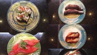 Masih di Jepang, Dena juga mencoba sederet sushi autentik. Menurutnya, makanan tardisional yang diolah dengan bahan lokal selalu punya rasa enak. Foto: instagram @denarachman
