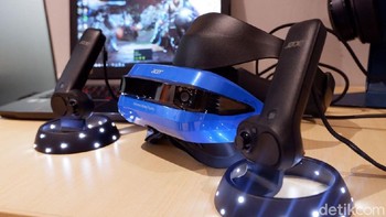 Perangkat ini dibanderol  Rp 7,5 juta sudah termasuk dua motion controller dan game VR GhostBusters. (Foto: detikINET/Adi Fida Rahman)