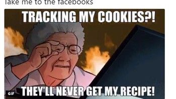 Jika ditanya tentang arti cookies di internet, mungkin jawaban mereka akan sama dengan nenek ini. (Foto: Twitter)