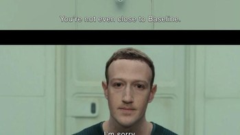 Sebelum menghadapi DPR Amerika Serikat, Zuck sudah latihan terlebih dahulu untuk mengucapkan kata-kata yang harus dilontarkan agar tidak terlihat bohong. Ini mengambil adegan di film Blade Runner. (Foto: Twitter)