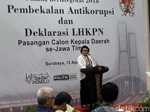 Pantun Antikorupsi Basaria untuk Calon Kepala Daerah di Jatim