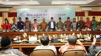 Halakah bertema Memperkuat Demokrasi, Memajukan Bangsa itu digelar di kantor PP Muhammadiyah, Jakarta Pusat, Kamis (12/4/2018).