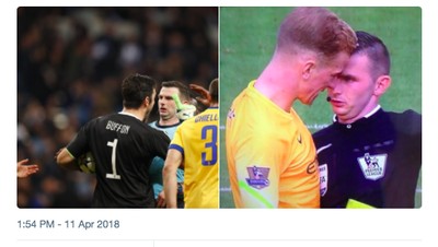 Kasih Penalti dan Usir Buffon, Wasit Jadi Bulan-bulanan Meme