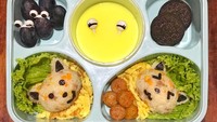 Bekal buat si kecil juga turut meramaikan Hari Bawa Bekal Nasional nih. Foto @alurprasasti membuatkan bekal spesial untuk buah hatinya. Lucu banget! Foto: Instagram