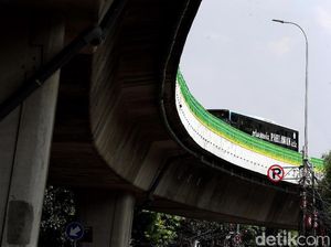 Lampu Penerangan di Koridor 13 TransJakarta Telah Dipasang