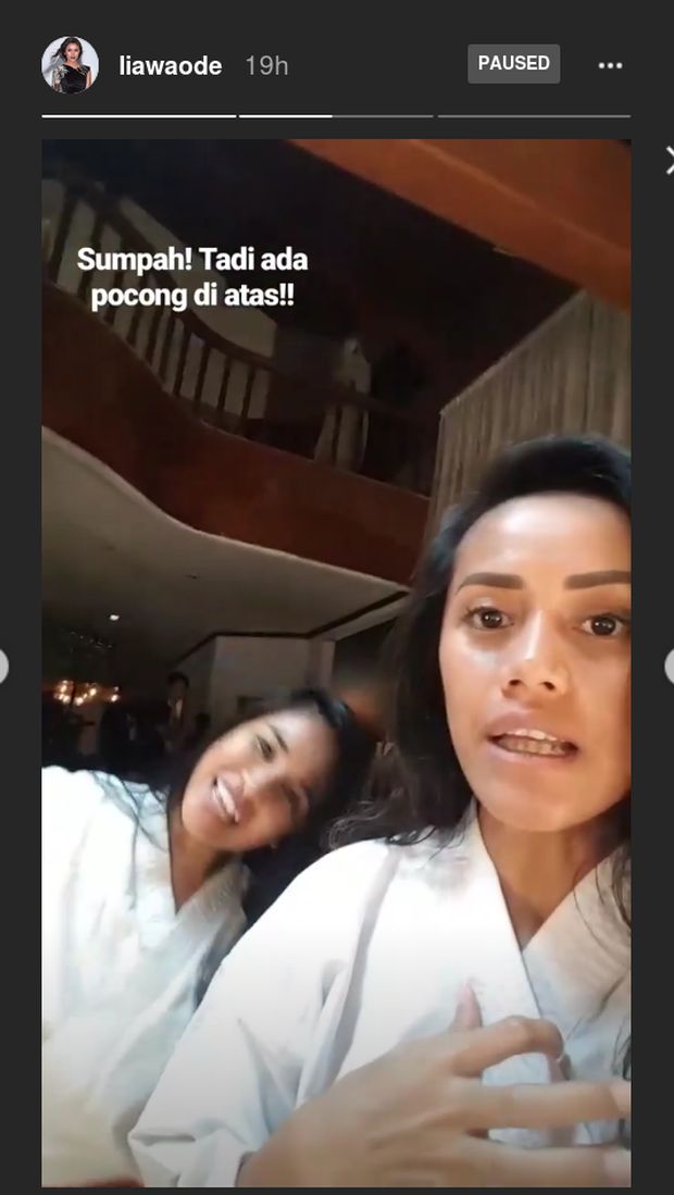 Hii... Ada Pocong Terekam di Video Lia Waode