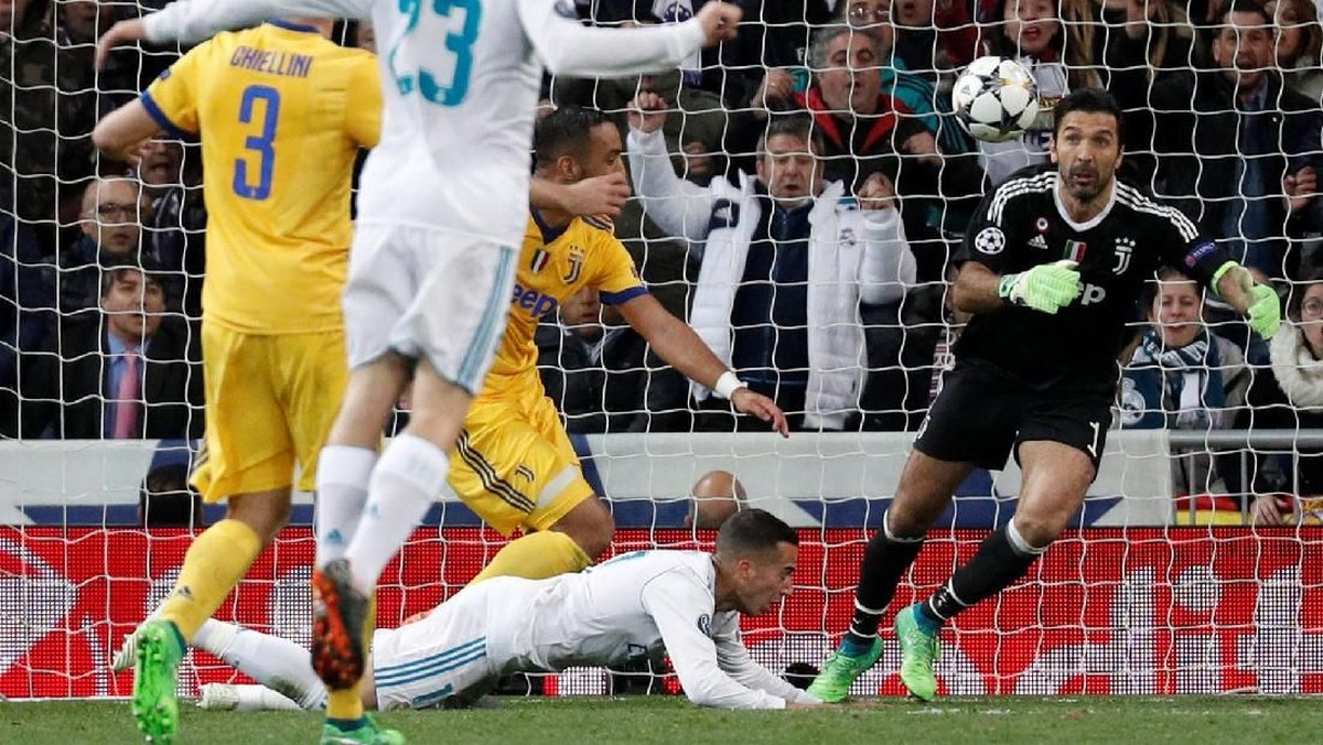 Insiden di laga Madrid vs Juventus yang berbuntut tendangan penalti penentu (Foto: Paul Hanna/ REUTERS)