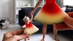 Kreatif! Keluarga Ini Bikin Foto Memakai Semangka, Nanas hingga Pisang