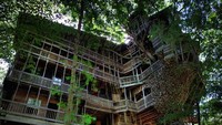 A Woodland Condo, Tennessee, ini milik commune in the woods of Tennessee, AS. Rumah ini berumur lebih dari 50 tahun, dan 90% terbuat dari kayu. Istimewa/brightside.me.