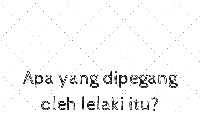 Apa benda yang dipegang oleh si lelaki? (Foto: detikcom)