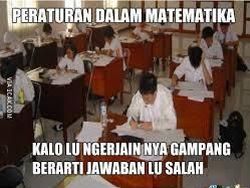Meme Kocak Siswa Hadapi Ujian Matematika