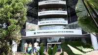 Bangunan Perpustakaan Nasional yang telah direnovasi kini memiliki 24 lantai plus basement.