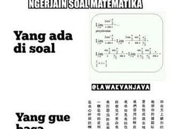 Meme Kocak Siswa Hadapi Ujian Matematika