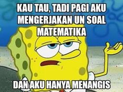 Meme Kocak Siswa Hadapi Ujian Matematika