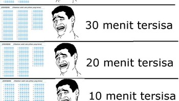 Disaat menit-menit terakhir. Siapa begini? (Foto: Internet)