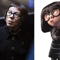 Edna E Mode di film Incredibles dikenal dengan karakternya yang paham soal fashion. Ada yang merasa karakter ini mirip aktris senior Linda Hunt (Kindergarten Cop)? (Foto: ist.)