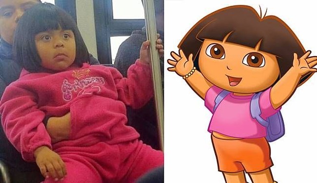 Menurut kamu, bocah perempuan ini mirip banget nggak sama Dora the Explorer? (Foto: ist.)