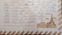Dalam pelariannya, Hengki menulis surat ke kekasihnya dan berbalas.
